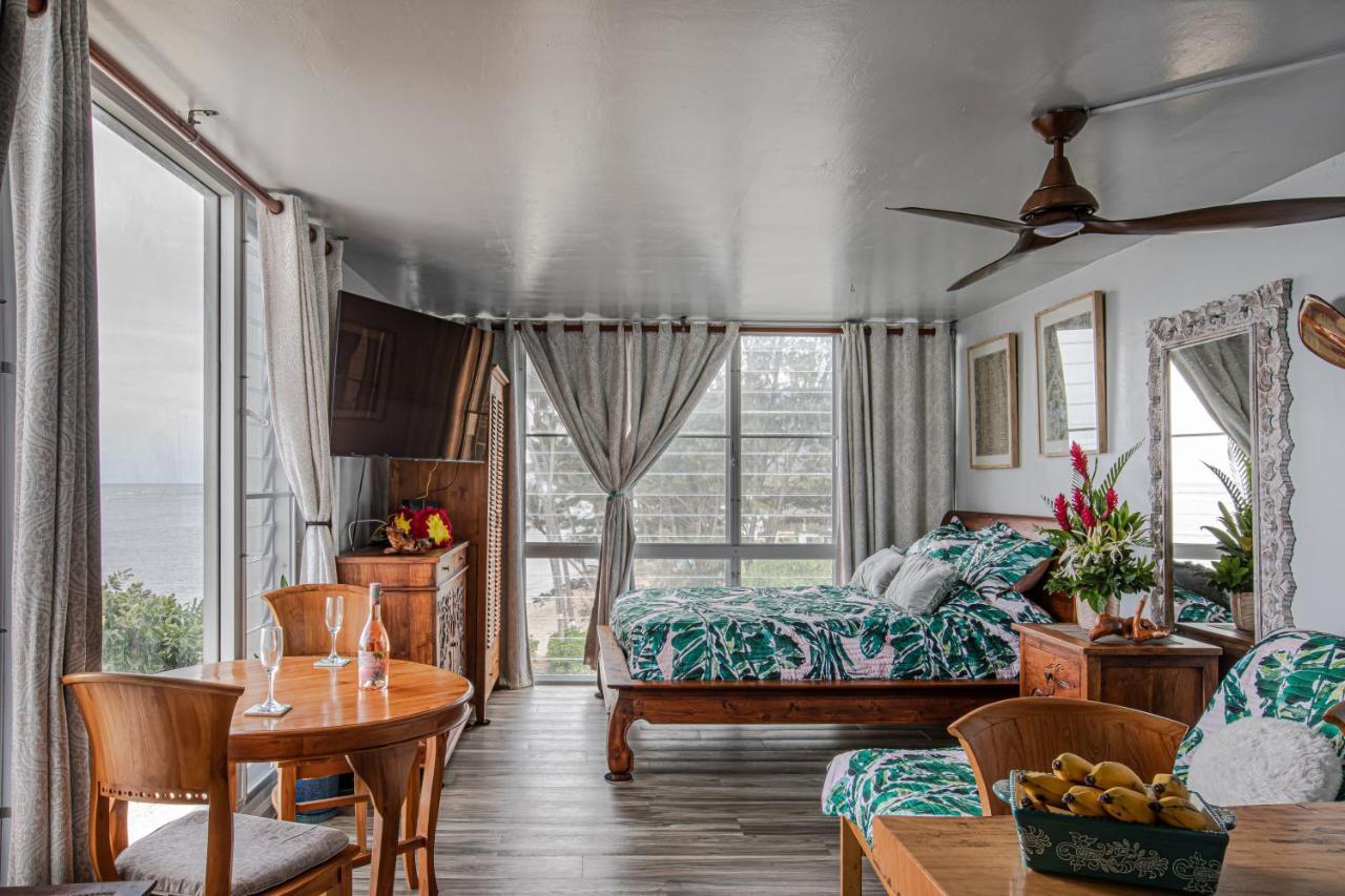 Breezy Beachfront Bali-Style Haven 180 Degree Oceanview Hau'ula Luaran gambar